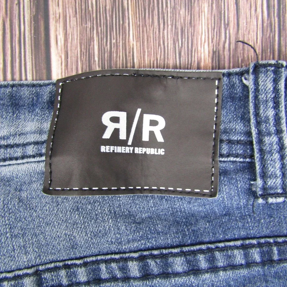 Refinery Republic Jeans Mens 40x32 Straight Fit Classic Stretch Denim Casual Pan
